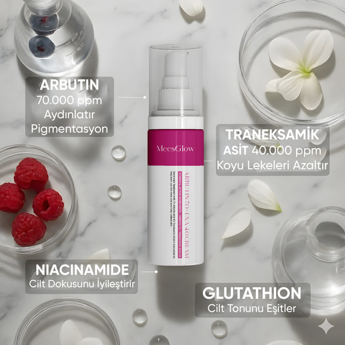 MeesGlow™ Canlandırıcı Krem: Arbutin %7 + Traneaksamik Asit %4
